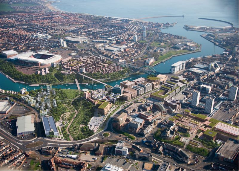 CGI Aerial view of Sunderland